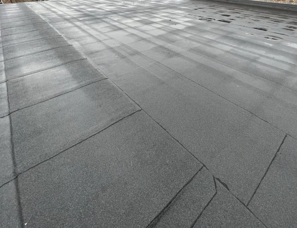 Felt flat roofs