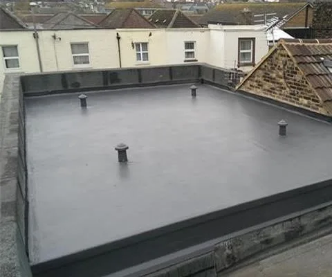 Fibreglass flat roofing