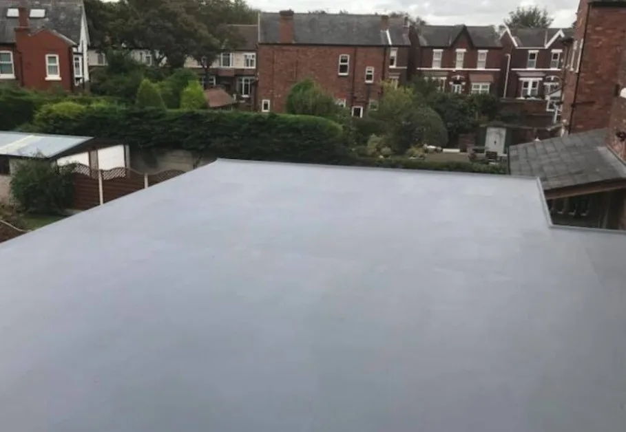 GRP fibreglass flat roof